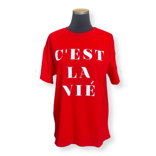 Shirt C´est la vie, versch. Farben