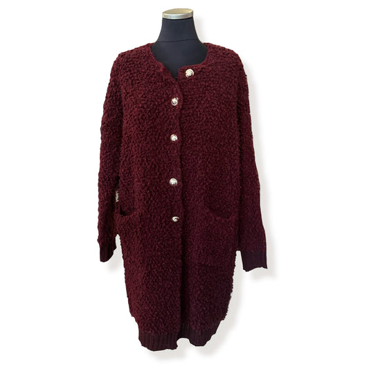 Longcardigan Boucle, versch.Farben