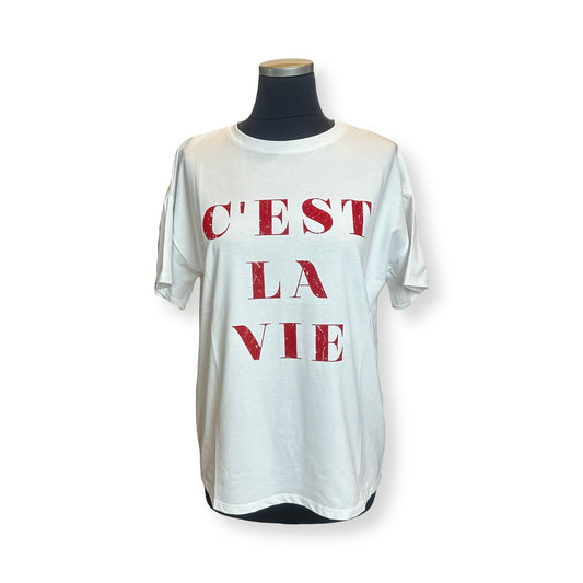 Shirt C´est la vie, versch. Farben