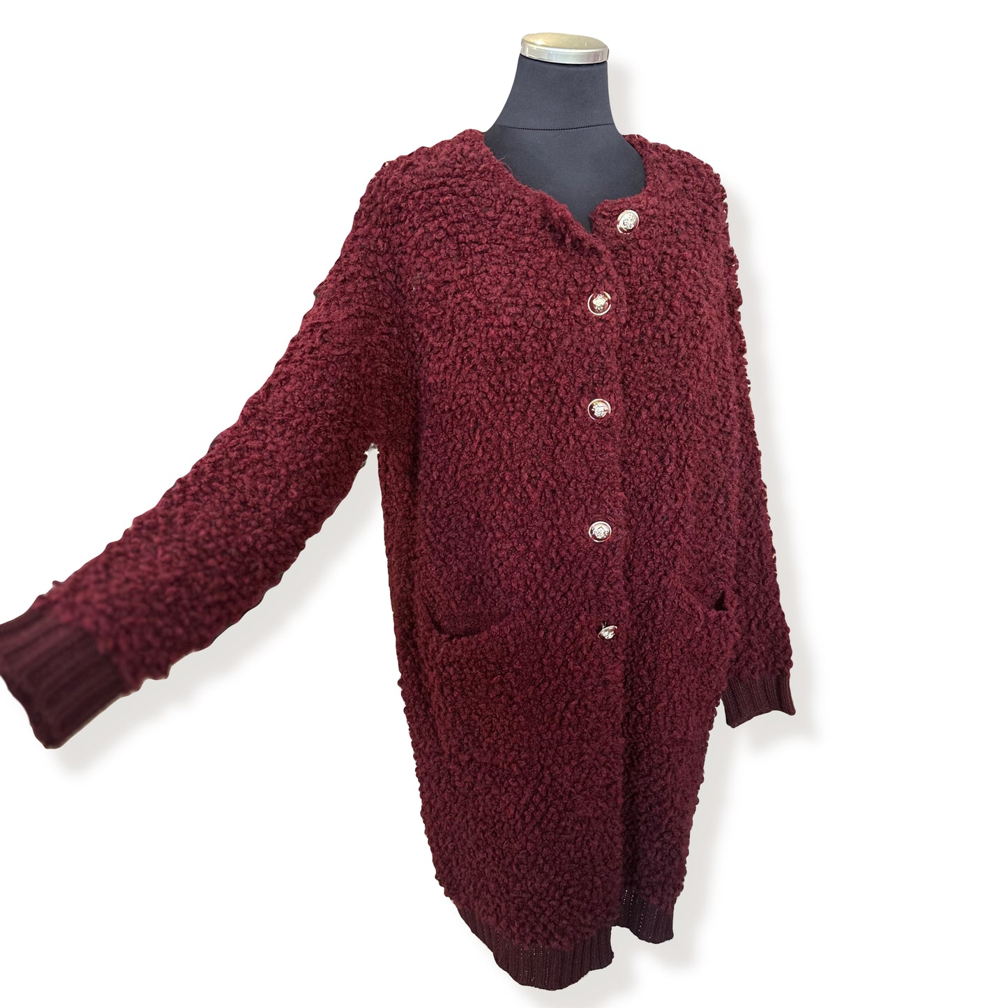 Longcardigan Boucle, versch.Farben